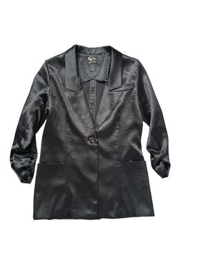 Serena Williams Silky Black Blazer Jacket Womens Size S
